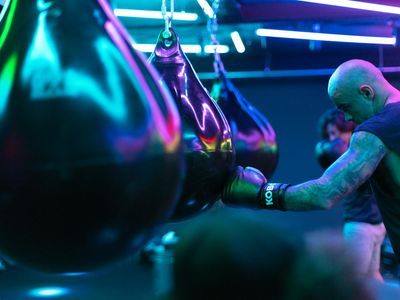 Sunlight hitting a clean workout space